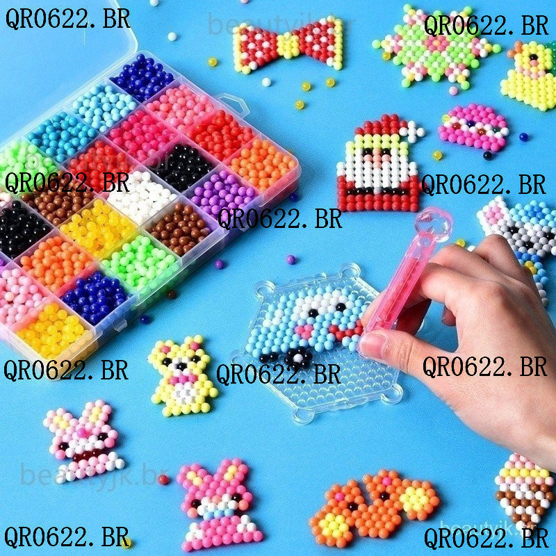 1000 Pcs/box DIY Água Spray Magic Beads Set Colorido Cristal Hand Made Brinquedos Para Crianças Puzzle Craft Kit Beads