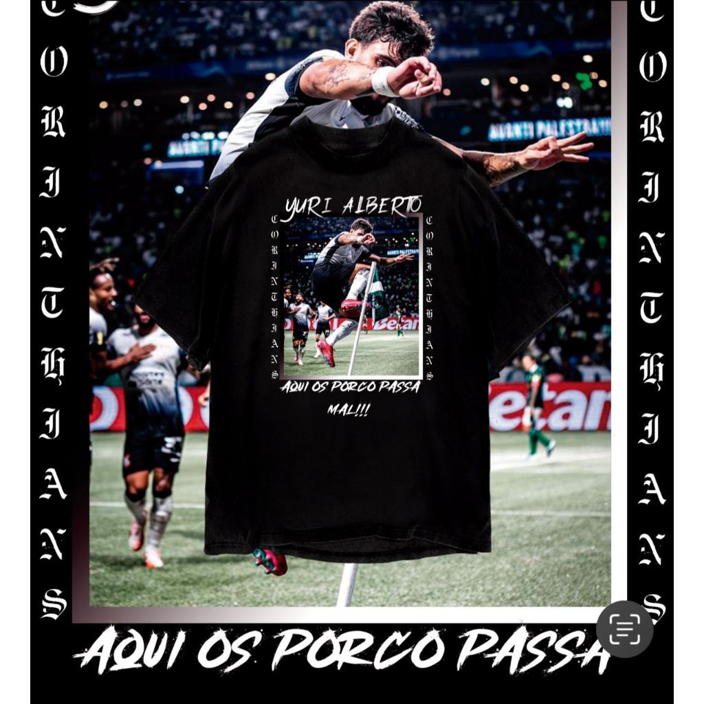 Camiseta Yuri Alberto Jogador Caro do Timão - Camisa 100% em Algodão - Envio Imediato - Polar Clothing Store