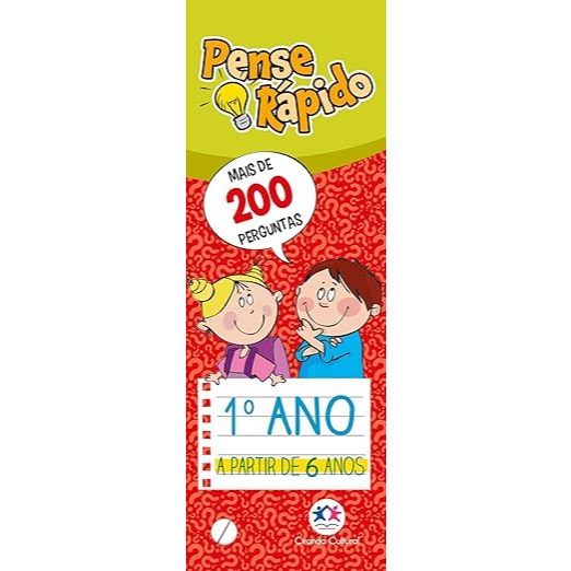 Pense rápido - 1º ano - ‎ Flash cards - Apartir de 6 anos