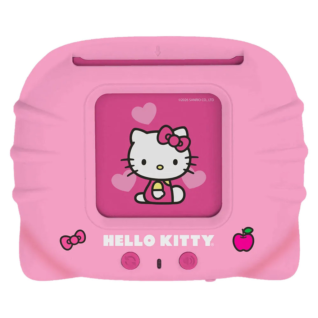 Brinquedo Leitor De Cartão Hello Kitty Didático Flash Cards Infantil Sons Luz Bilíngue Recarregável