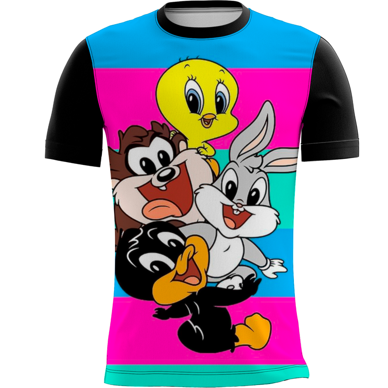 Camiseta Personalizada Baby Looney Tunes Estilo Cartoon 9_x000D_