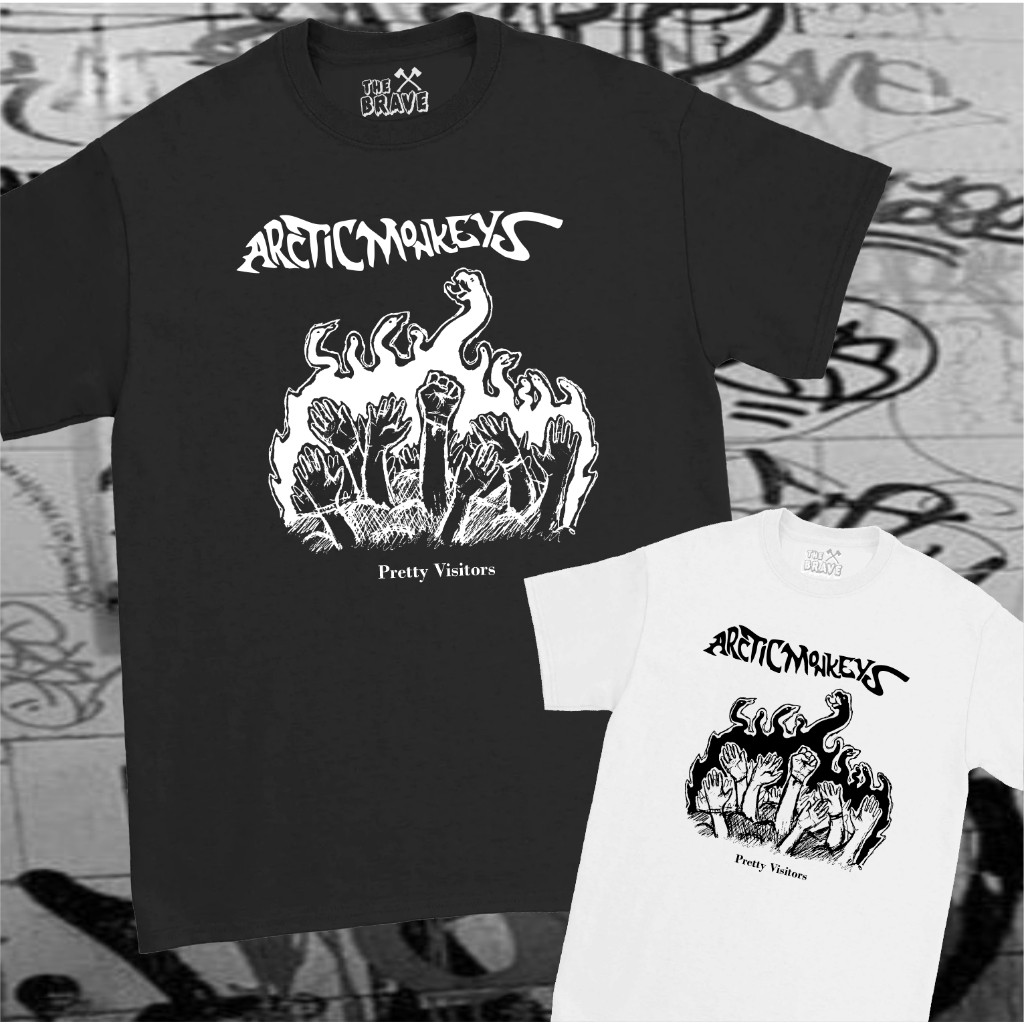 Camiseta Unissex Estampa Arctic Monkeys Pretty Visitors Rock - Blusa de Malha 100% Algodão - Envio Rápido - DR Bigorna