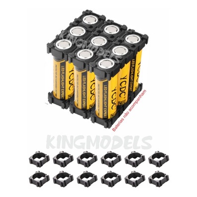 12pçs Módulo Auxiliar Nylon P/ Montagem Packs Li-ion 18650