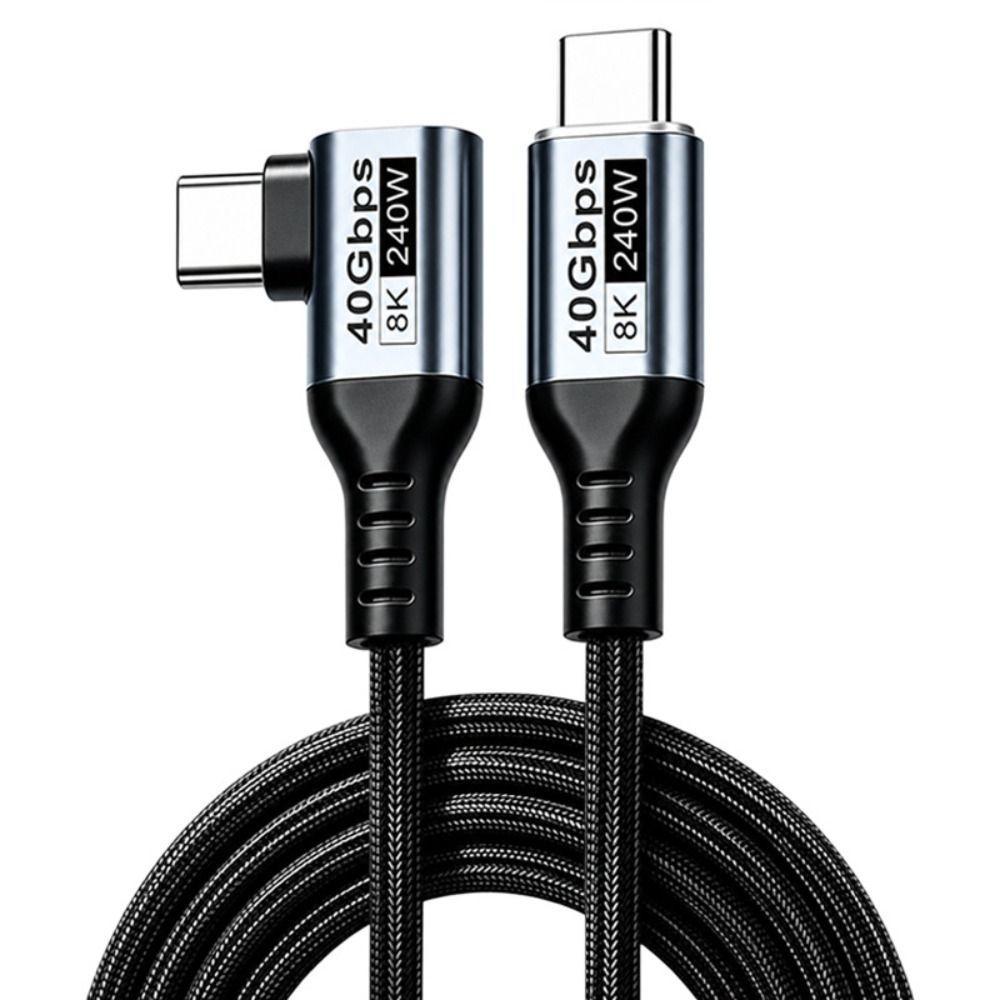 Cabo USB4 , De Dados PD3.1 40 Gbps USB-C , 8K @ 60 Hz 90 Graus 240 W Tipo Carregamento Display Externo