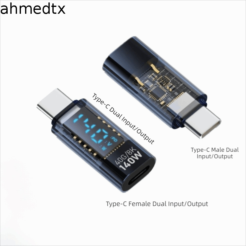 Adaptador AHMEDTXB Tipo C , USB-De Ângulo Reto De 90 Graus , Display Digital LED USB4