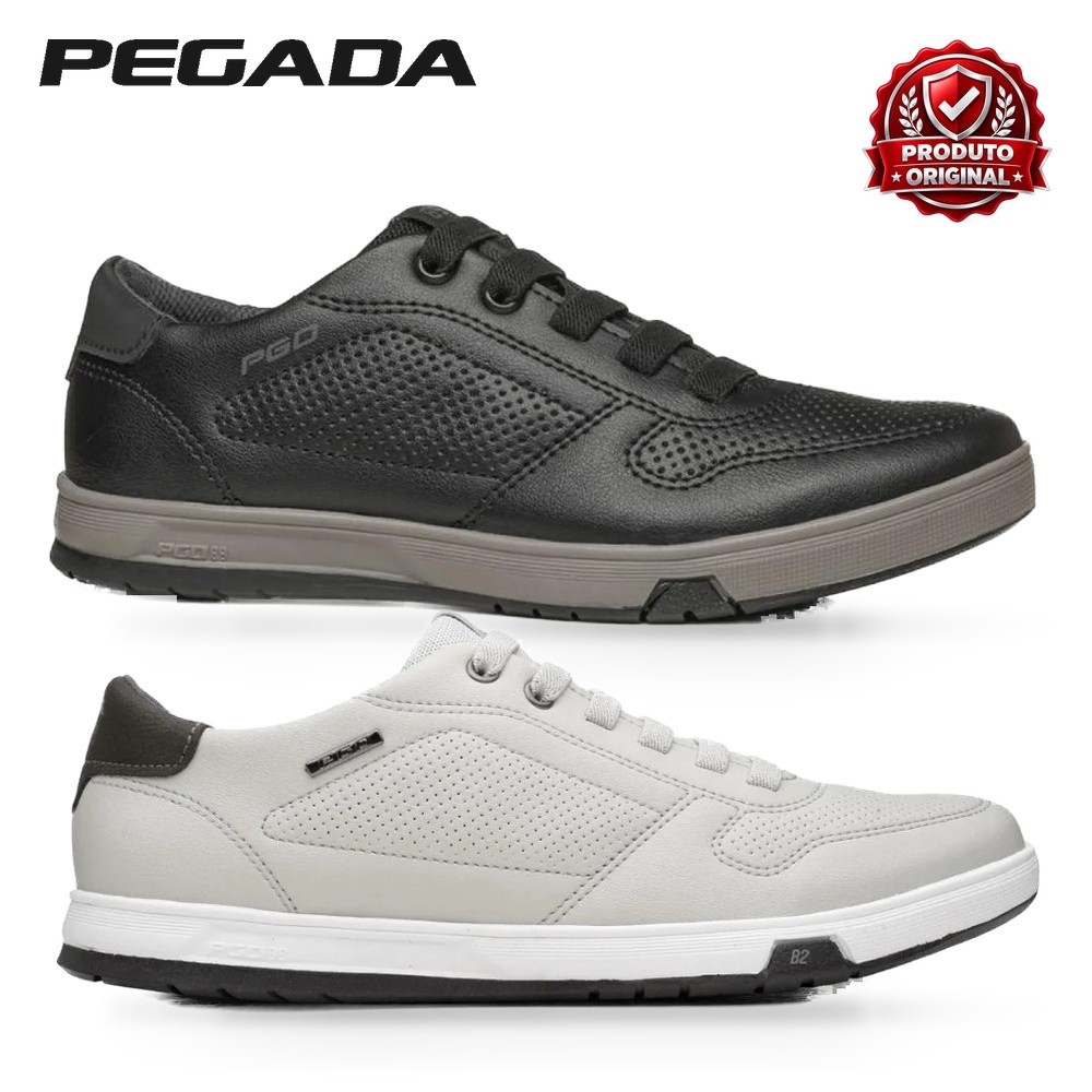 Sapatênis Infantil Pegada 370428 - Off-white ou Preto