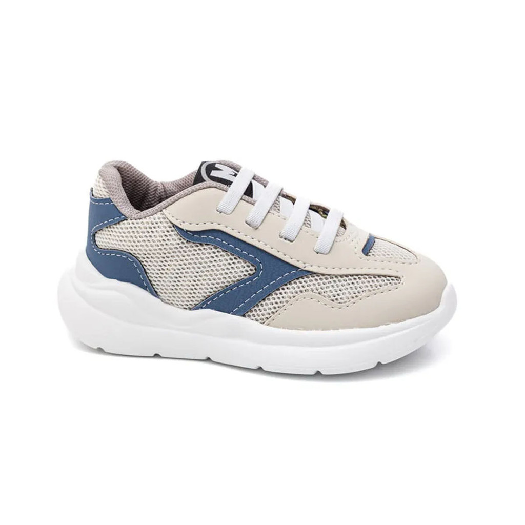 Tênis Infantil Casual Off White com Elástico Molekinho
