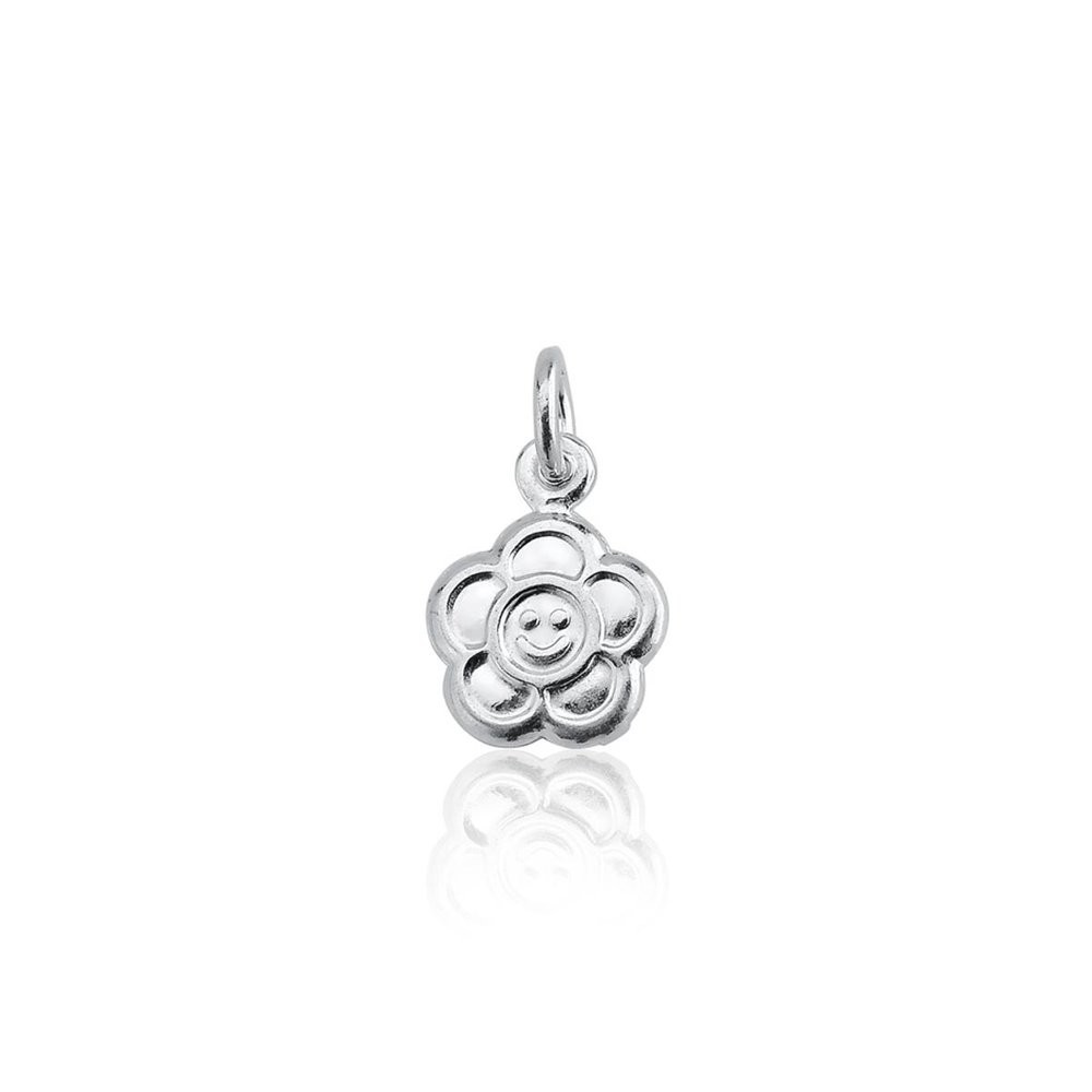 Pingente Flor Mini Prata 925 1,4cm