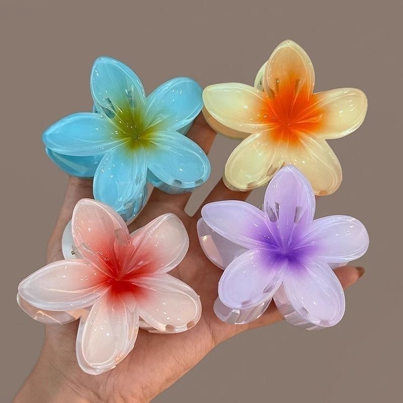 Kit 12/24/36/48 Pcs Presilha Piranha Flor De Cabelo Mini Pequeno Acrilico 4cm Verão Aestheric Grampo Summer Praia