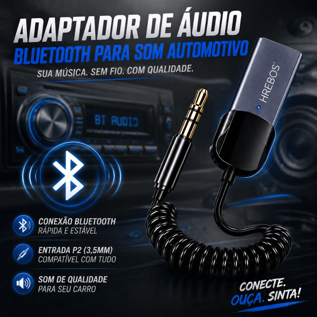 Bluetooth 5.0 Adapter Receiver P2 Aux Usb Automotive Sound Car Music Call Hrebos