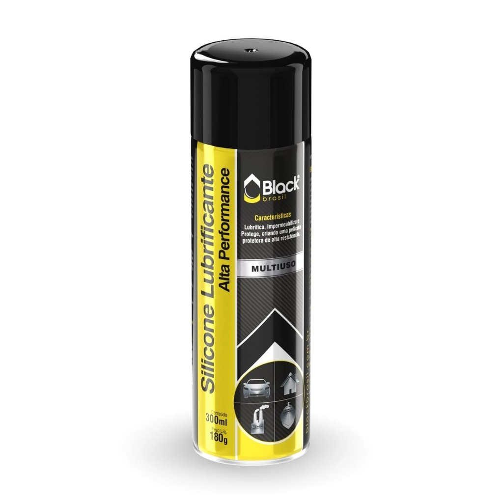 Spray Silicone Lubrificante 300ml Black Brasil