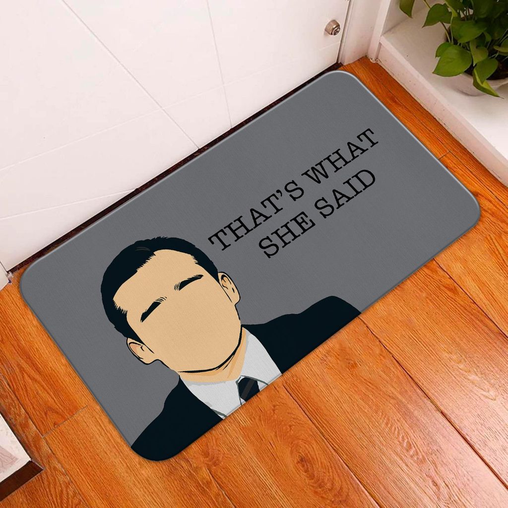 TAPETE PARA PORTA DECORATIVO - 34X60 - 2mm -THATS WAHT SHE SAID