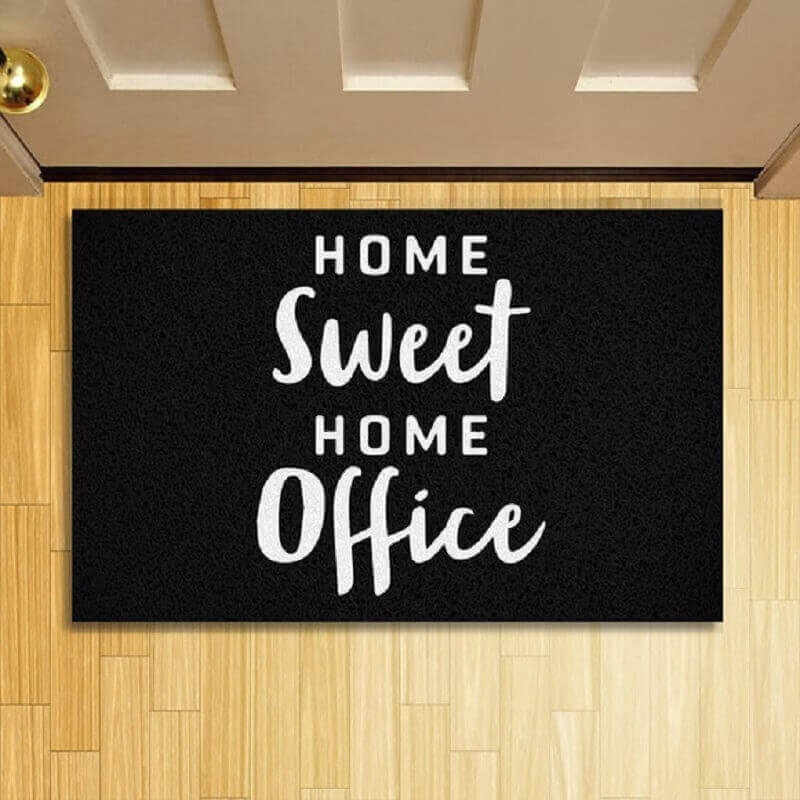 Tapete Capacho Decorativo Home Sweet Home Office.