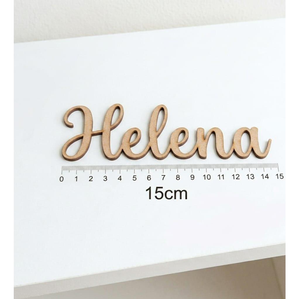 Nome Personalizado 15cm Comprimento Kit 5 a 25 Peças MDF 3mm