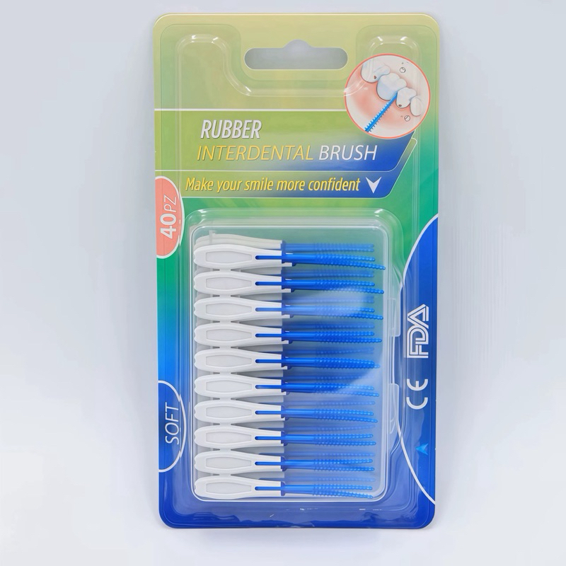 ✨Kit 40 Escovas Interdentais Palitos de Dente de Silicone Soft para Aparelho, Implantes e Próteses