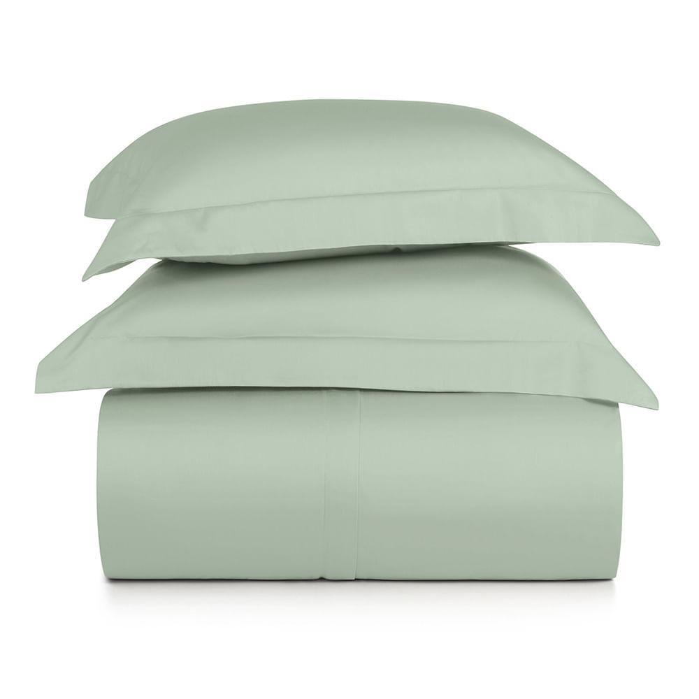 Jogo de Duvet Queen 3 Peças Altenburg Algodão Lux 200 Fios  Verde Claro