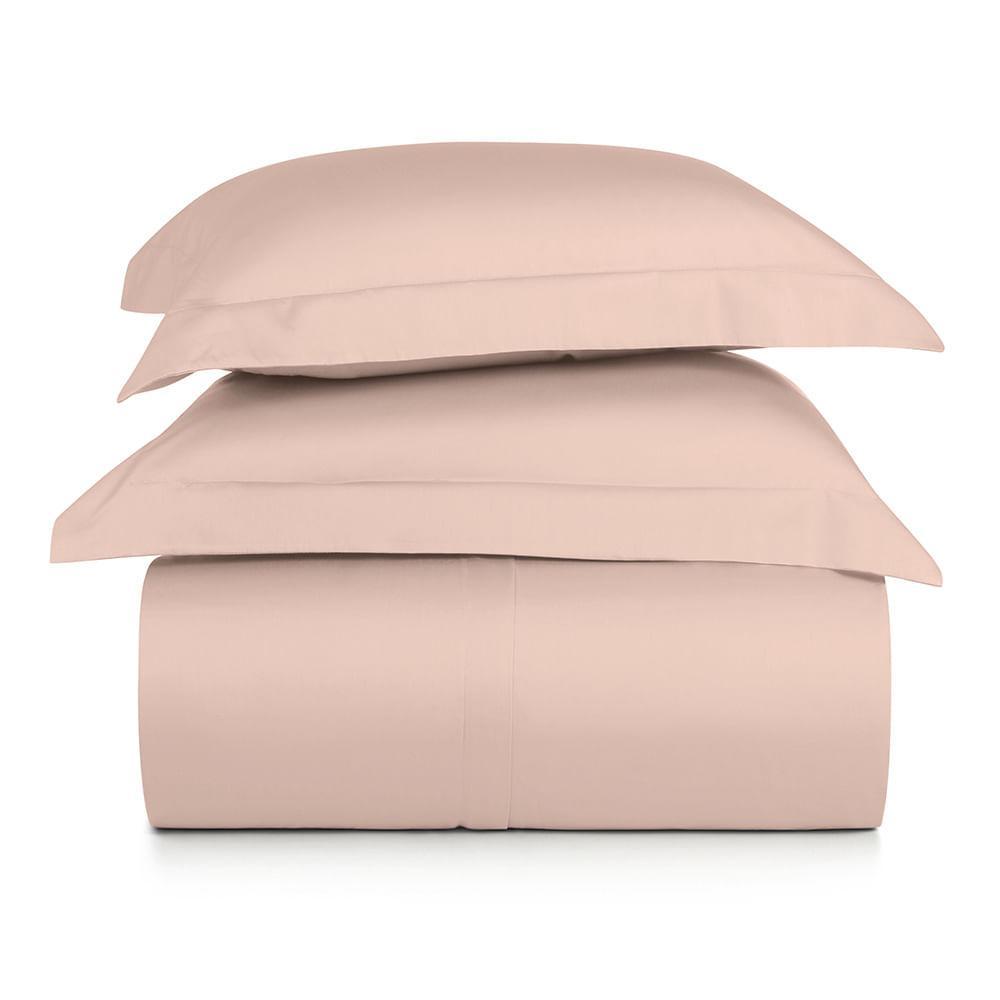Jogo de Duvet Queen 3 Peças Altenburg Algodão Lux 200 Fios  Rosa Lille