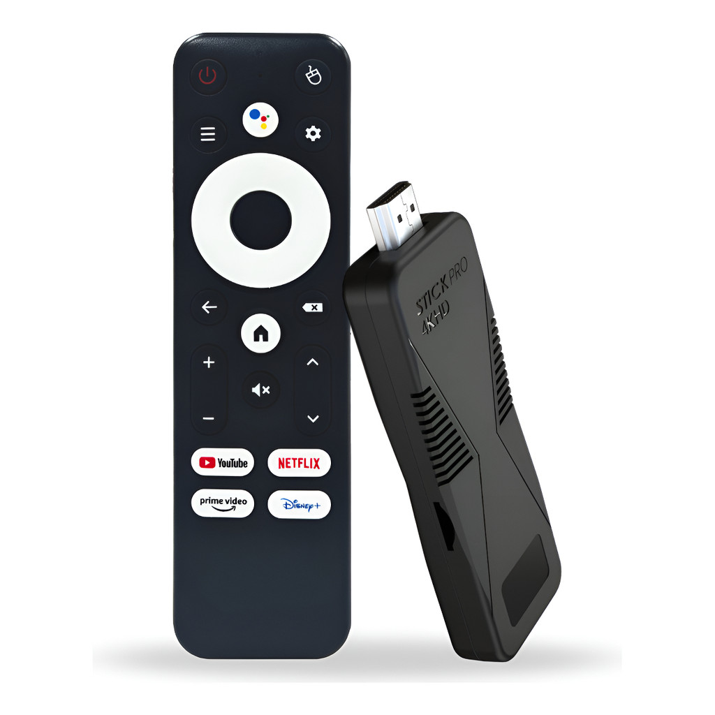 Tv Stickpro 4k Proeletronic Controle Por Voz Android Tv