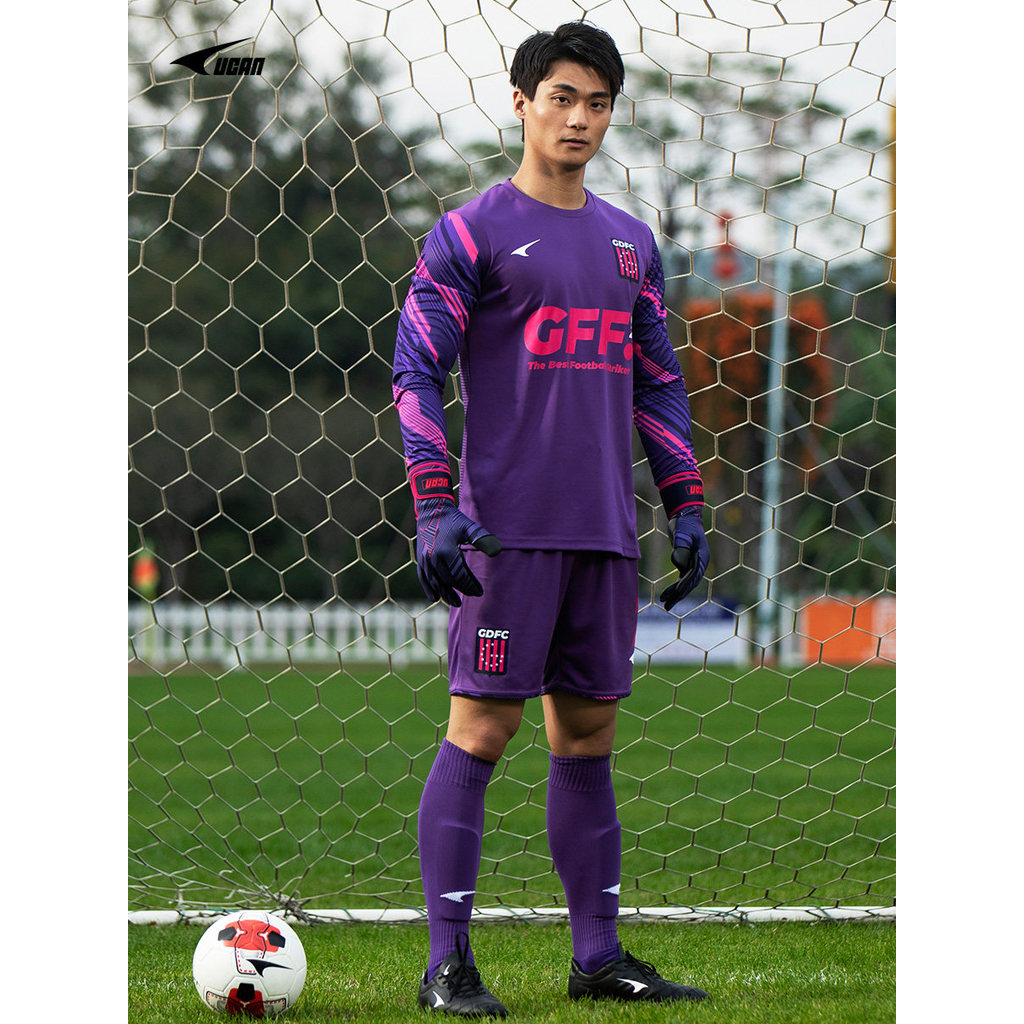 UCAN UCAN Novo Estilo Goleiro Respirável Manga Comprida Doorman Terno Competição Esportiva Cotoveleiras Guiadas por Suor