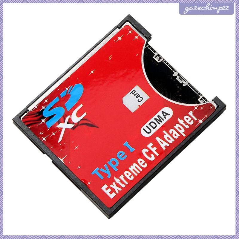 [Gazechimp] Adaptador De Leitor De Cartão De Memória Flash Compacto Speed SDXC SDHC SD Para CF Tipo I