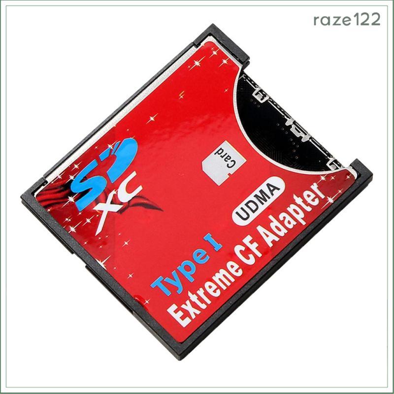 [Raze122] Adaptador De Leitor De Cartão De Memória Flash Compacto Speed SDXC SDHC SD Para CF Tipo I