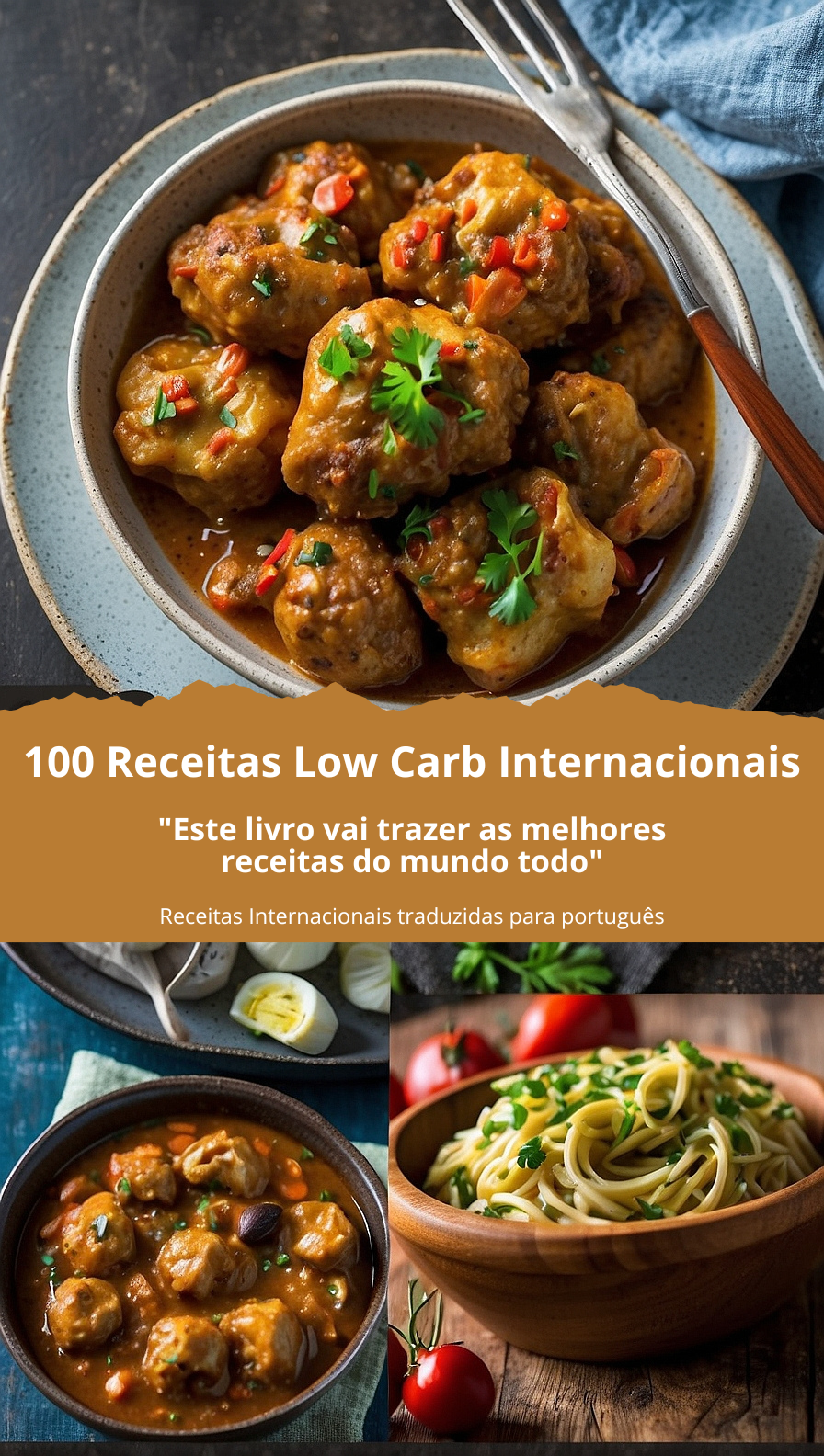 100 Receitas Low Carb Internacionais