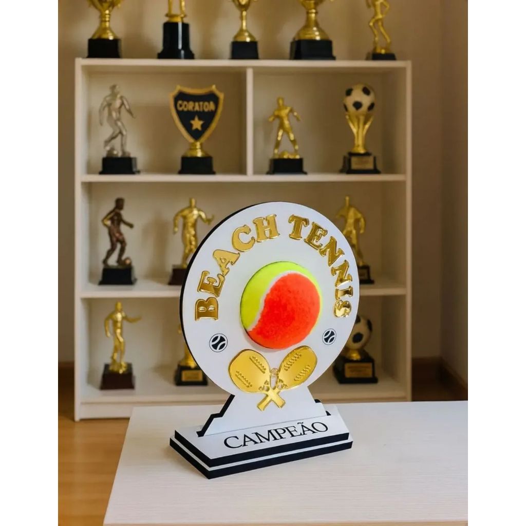 Troféu Beach Tennis Design Criativo Para Eventos 1587