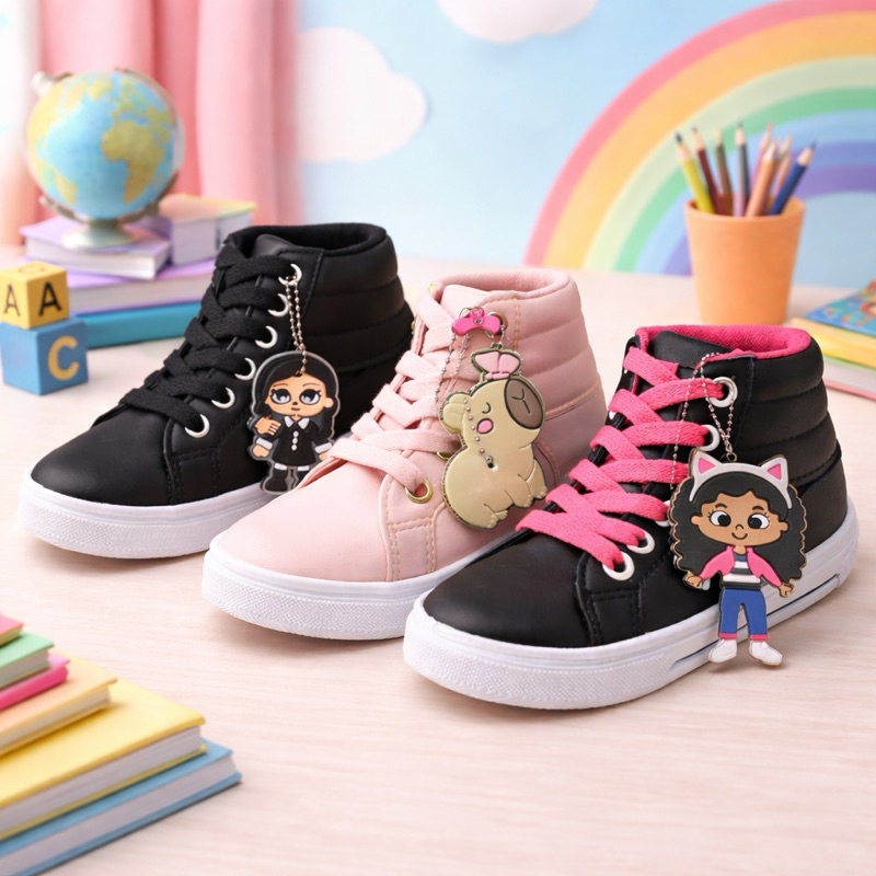 TENIS BOTINHA INFANTIL MENINAS Volta as aulas Chaveiro PROMOÇÃO IMPERDIVEL REF.6