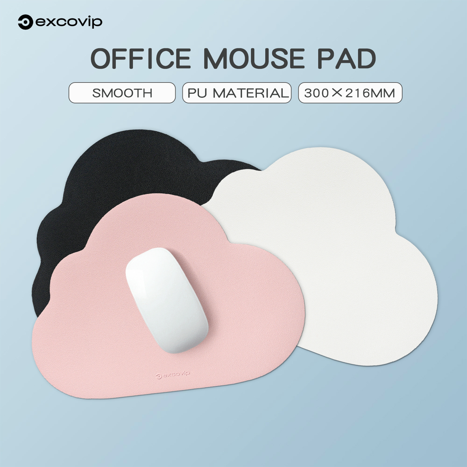 Mouse Pad PU De Couro Confortável , À Prova D'água , Laptop , Simples , Desktop , Estudo , Acessórios Para PC , Escritór