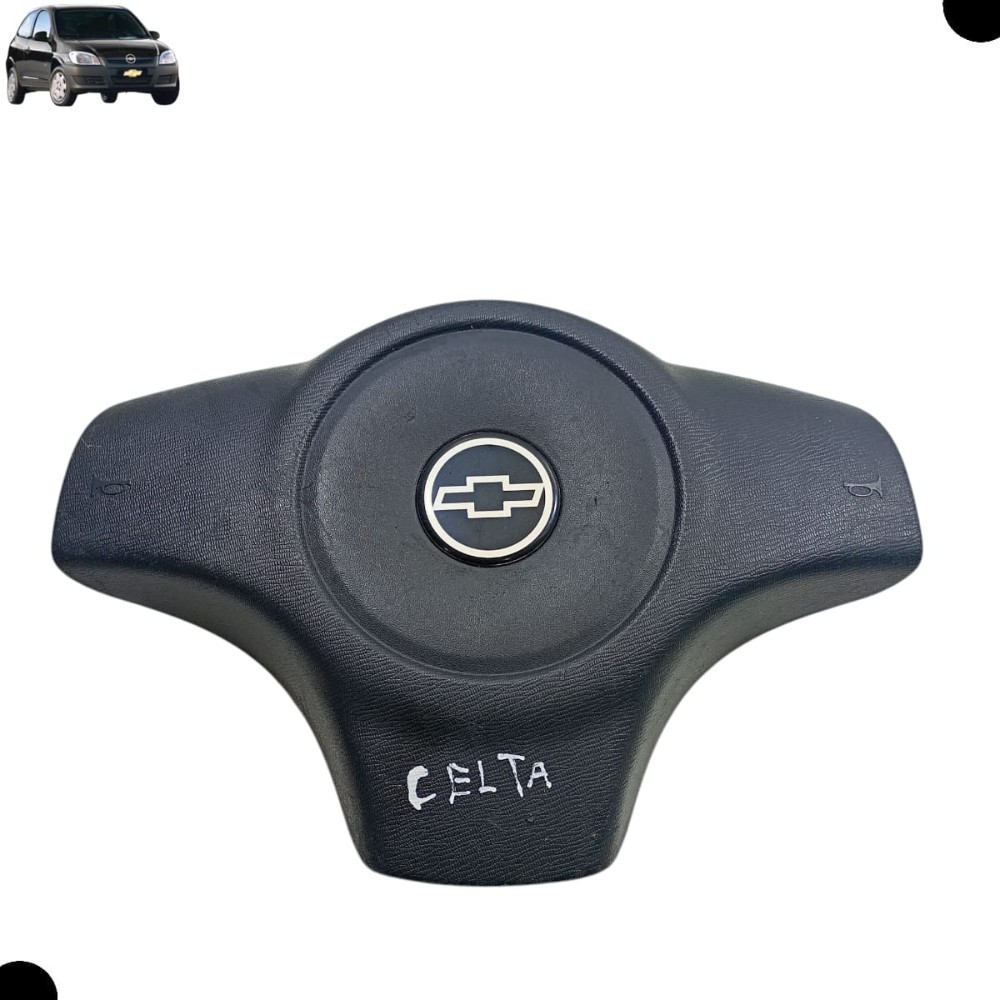 Tampa Capa Buzina Volante Chevrolet Celta 2008 2010 Preto
