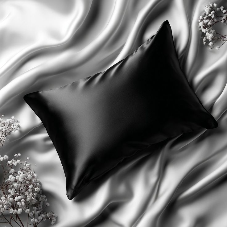 Capa De Travesseiro Fronha De Cetim Anti Frizz COR(PRETO)
