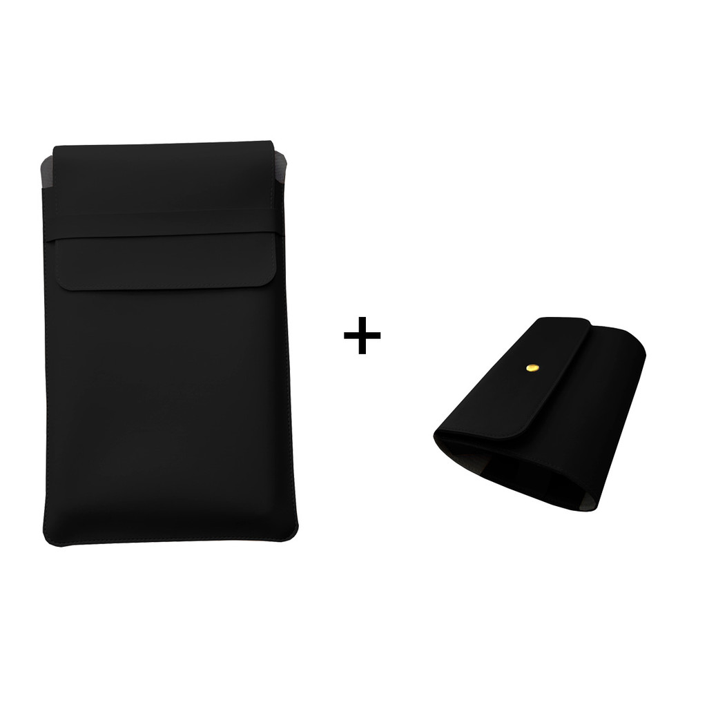 Luvas para Notebook mais Case para Carregador Preto
