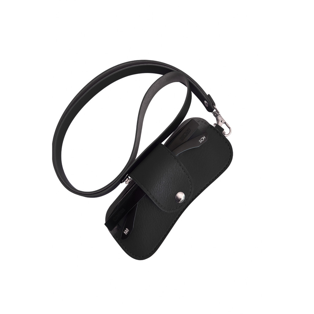 Estojo para Óculos Com Alça Premium Preto