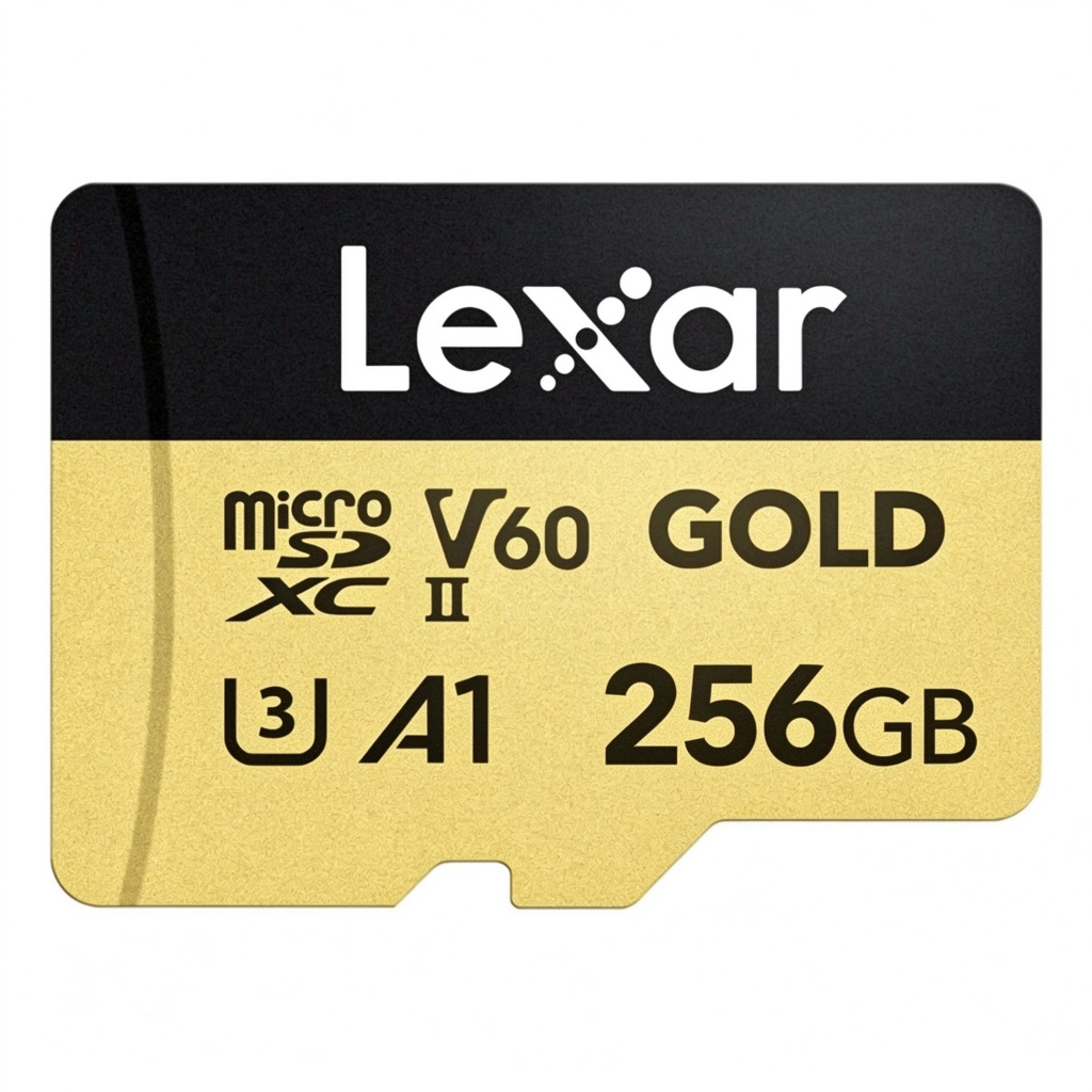 Cartão MicroSD Lexar Gold V60 A1 U3 Speed 280 Mb/s Armazenamento Para Jogos E Vídeo 4K