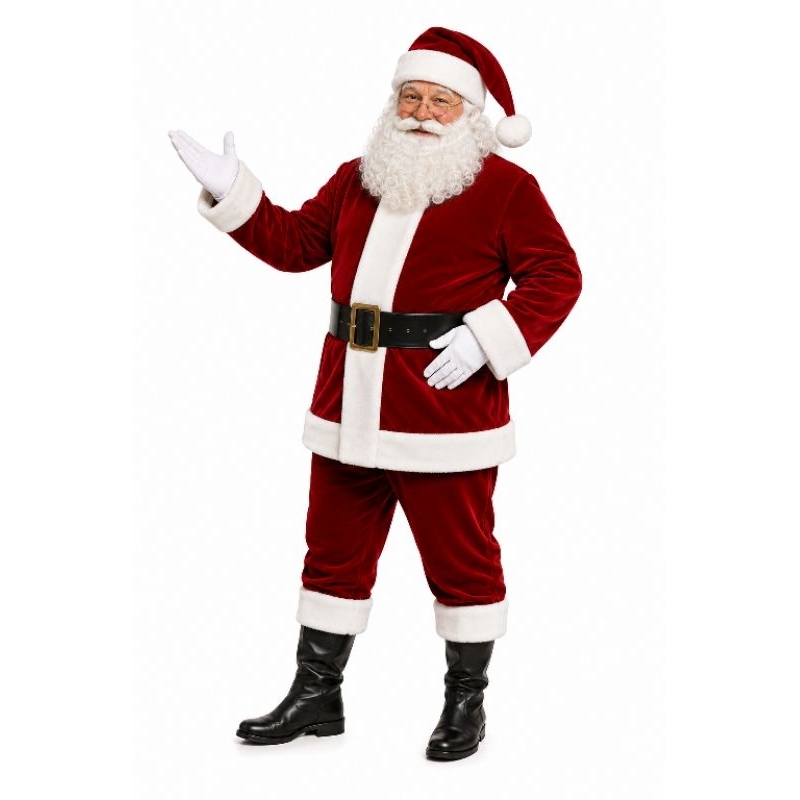 roupa de papai Noel adulto