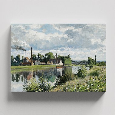 Quadro Canvas The River Oise near Pontoise Borda Infinita 60x90cm