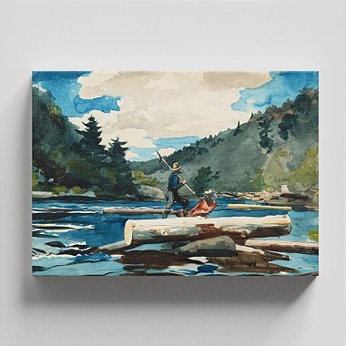 Quadro Canvas Hudson River, Logging Borda Infinita 60x90cm
