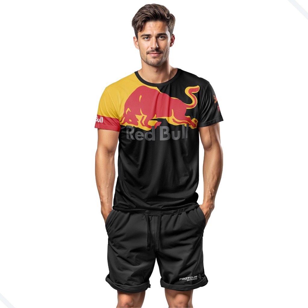 CAMISA DRY FIT CASUAL ESPORTIVA ACADEMIA RED BULL F1 UV 50+