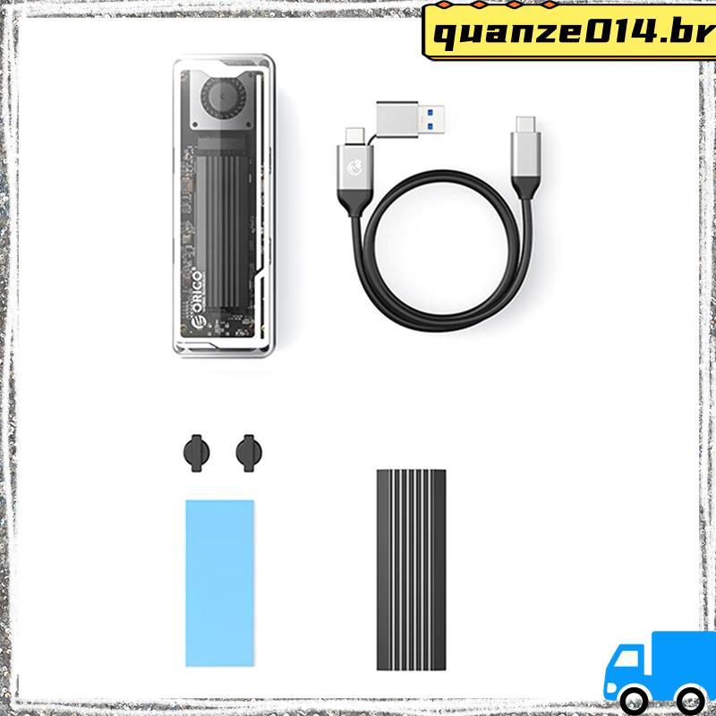 Gabinete SSD USB4 M . 2 De 40 Gbps PCIe4.0 NVME Caso Com Ventilador De Resfriamento De Alumínio