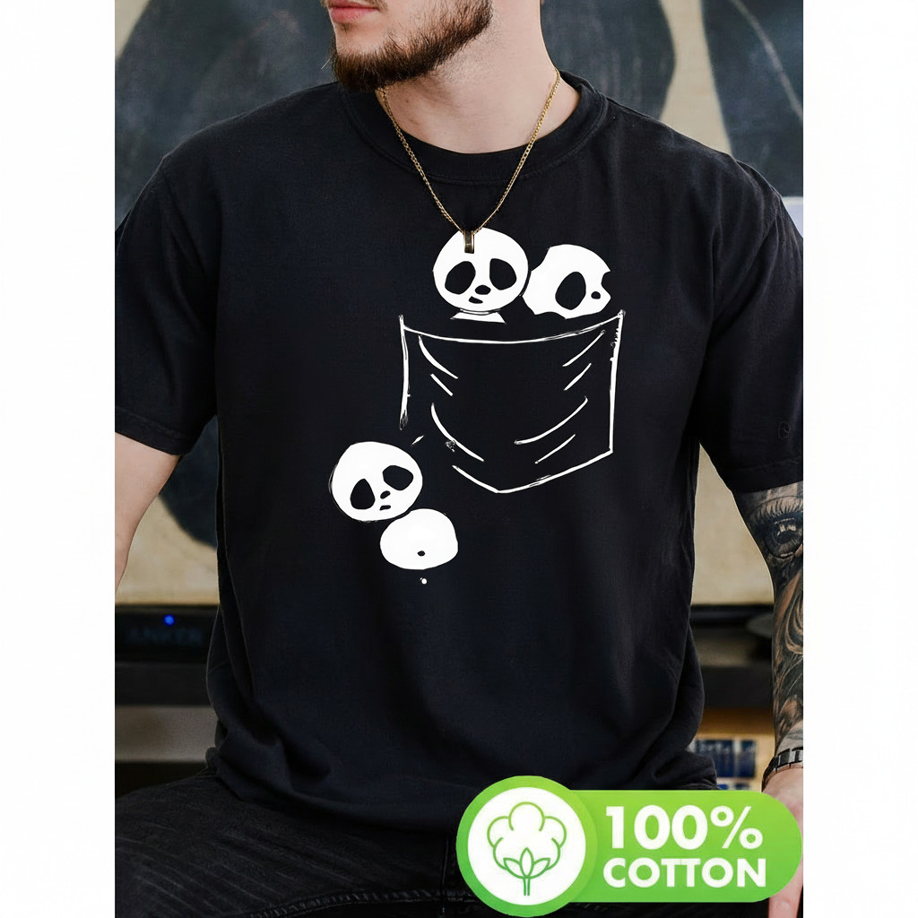 Camiseta Masculina Estampa Bonecos Fantasmas Moderna Atemporal Estilosa Tema Fantástico Cena Casual