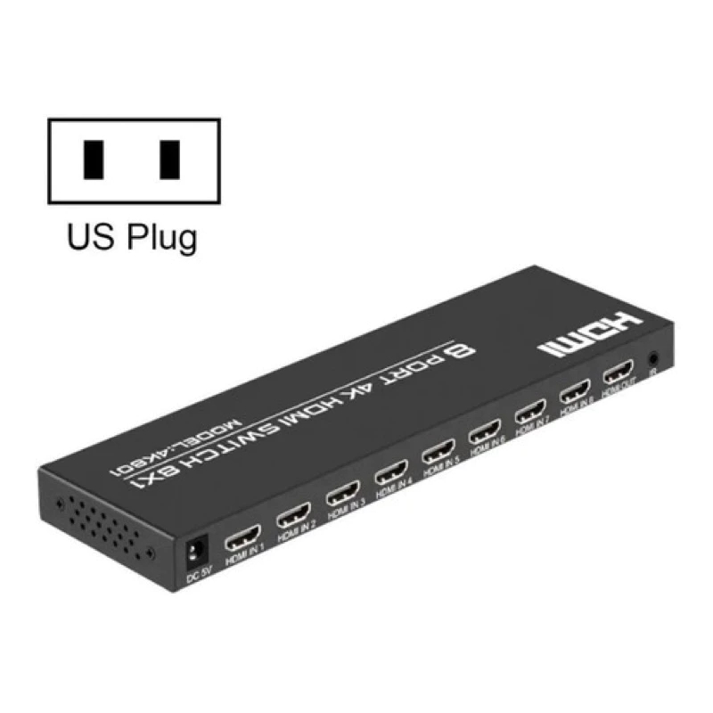 Switcher Hdmi 8x1 Hd 4k801 4k 8 Entradas 1 Saida Imagem 1 de 3 de Video Switcher Hdmi 8x1 Hd 4k801 4k 8 Entradas 1 Saida