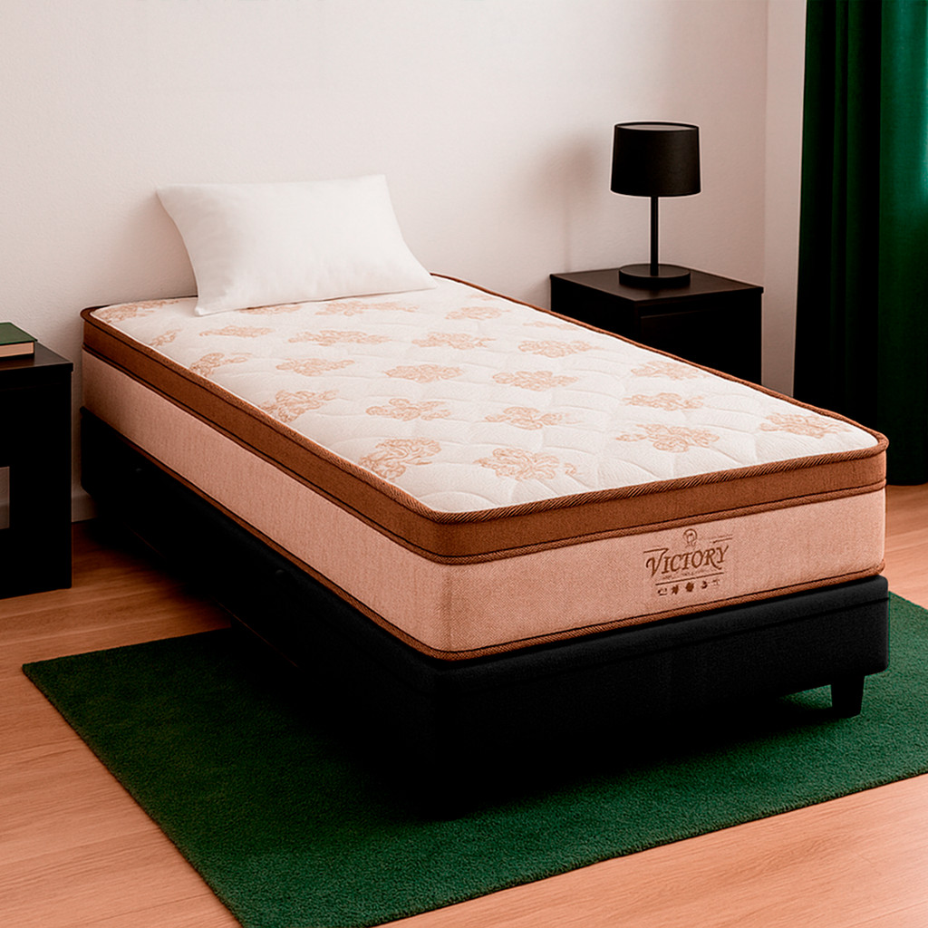 Cama Box Baú Solteiro e Colchão Four Season Molas V-Store