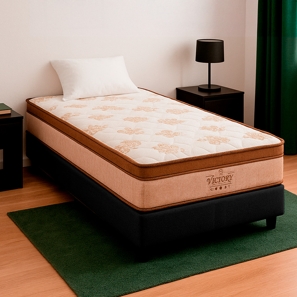 Cama Box Solteiro e Colchão Four Season Molas V-Store