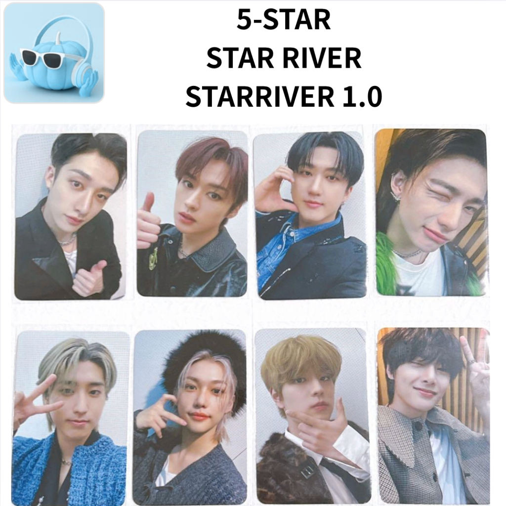 STRAY KIDS 5 Estrelas 5STAR STAR RIVER STARRIVER 1.0 POB Cartão Fotográfico Oficial