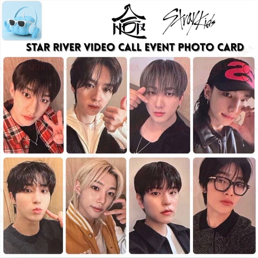 STRAY KIDS HOP STAR RIVER Vídeo Chamada Evento Cartão Fotográfico Oficial