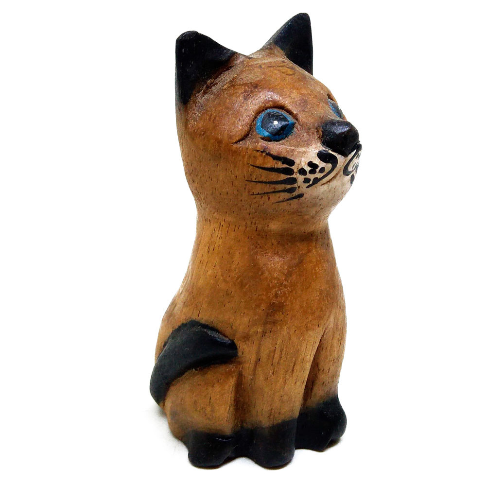 Gato Mini Sentado 11 cm Importado da Tailândia