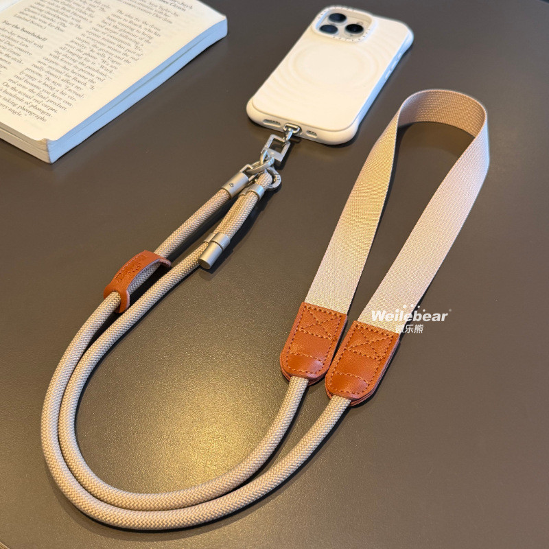 Alça de ombro larga lateral traseira cordão do telefone móvel Crossbody ajustável High-End saco câmera cordão viagem ao