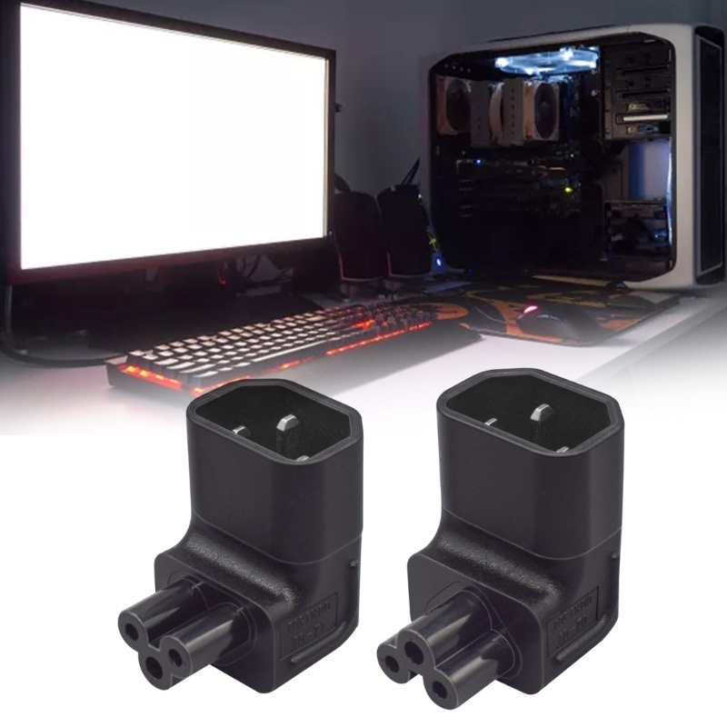 Bmico IEC320 C5 Para C14 Fêmea Up Down Angle Power Plug Adaptador Soquete Conector