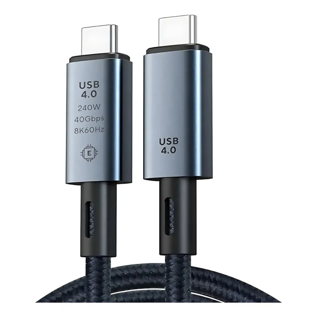 Cabo USB4 Tipo C 40Gbps 240W PD Thunderbolt 3/4 8K 4K 1m Original
