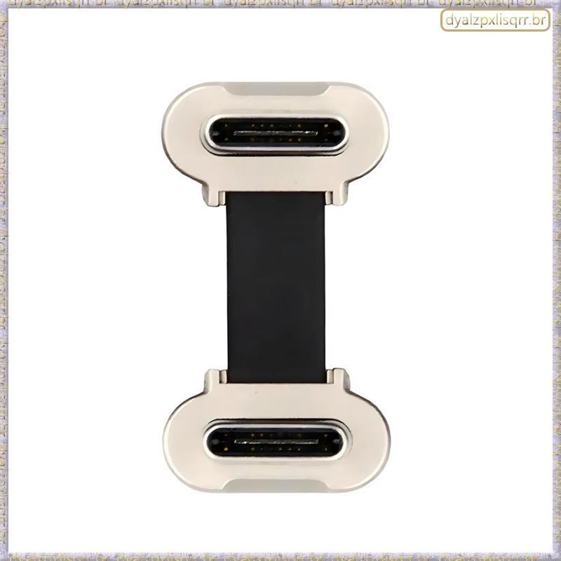 [Fsp] USB-C Para Power Dual Angle 2cm Ultra Slim Flat Type USB2.0 Cabo De Dados 65W Carga Rápida Laptop Tablet Telefone